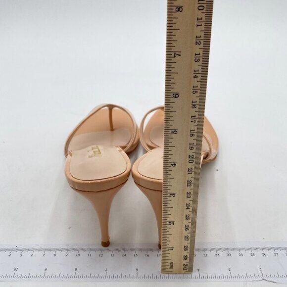 Womens Flip Flop Sandals Slip on Kitten Heel Mules Round Toe Slides Summer - Picture 5 of 8